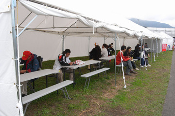 屋根付き休憩所